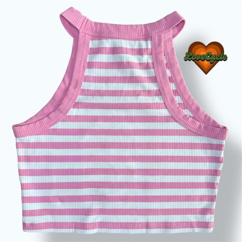 Women's AE Cropped Striped Ribbed Tank Top Bundle – Real Good Collection - Picture 5 of 8